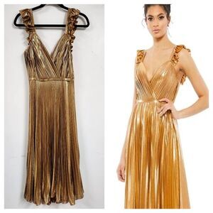 Ieena Duggal 26994 - Sleeveless Pleated Prom Dress size 2. H